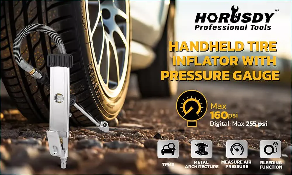 3in1 255PSI Tyre Inflator | Car Motorcycle Air Tire Pressure Gauge | Hose Pump | AU