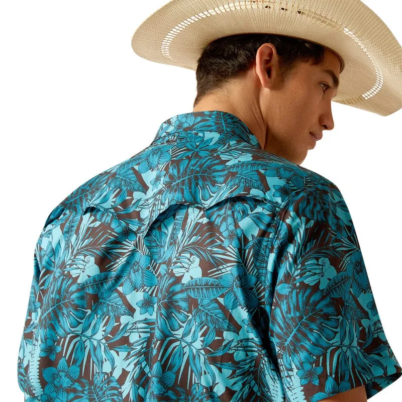 Ariat Men's VentTEK Short Sleeve Western Fitted Shirt 10049020