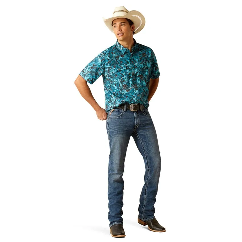 Ariat Men's VentTEK Short Sleeve Western Fitted Shirt 10049020
