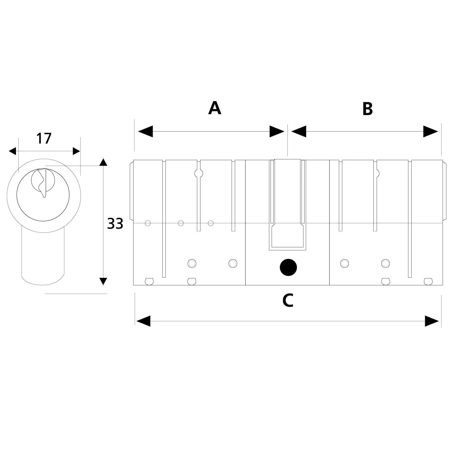 British Standard 3* Euro Profile Cylinder TS 007