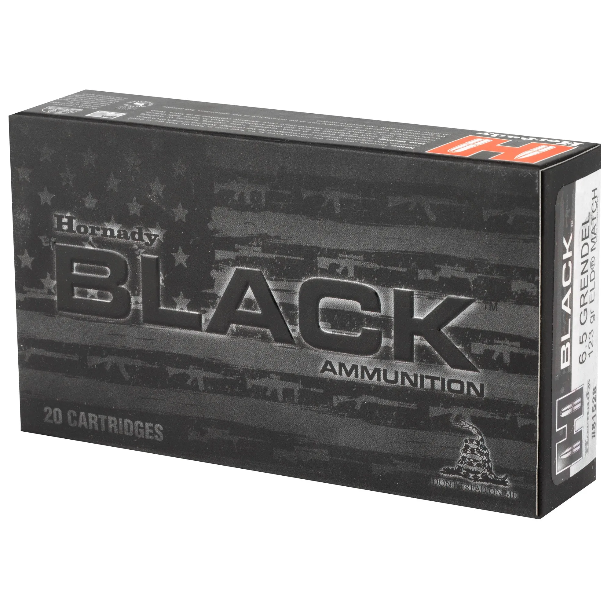 Hrndy Black 6.5gren 123gr Eld 20-200