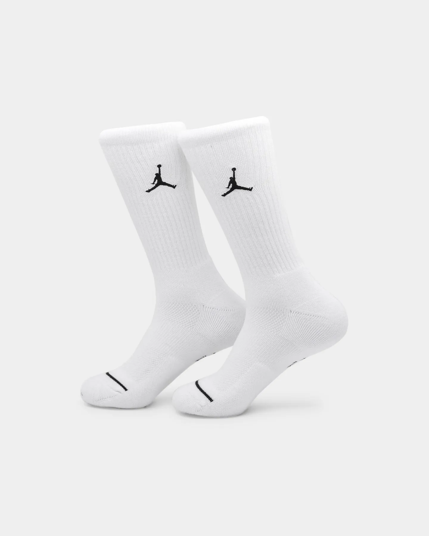 Jordan Jumpman Dri-Fit Crew Socks 3 Pack White/Black