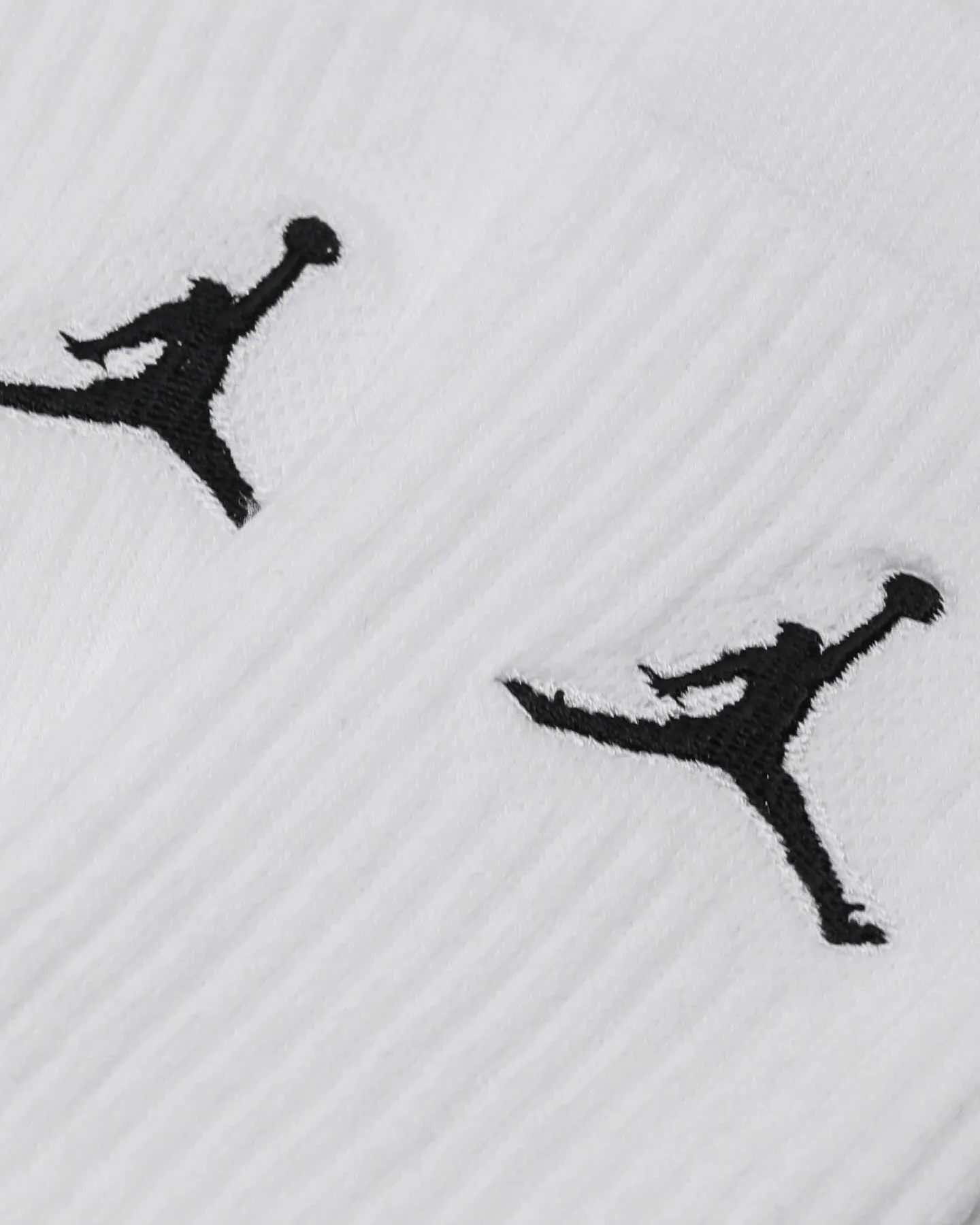 Jordan Jumpman Dri-Fit Crew Socks 3 Pack White/Black