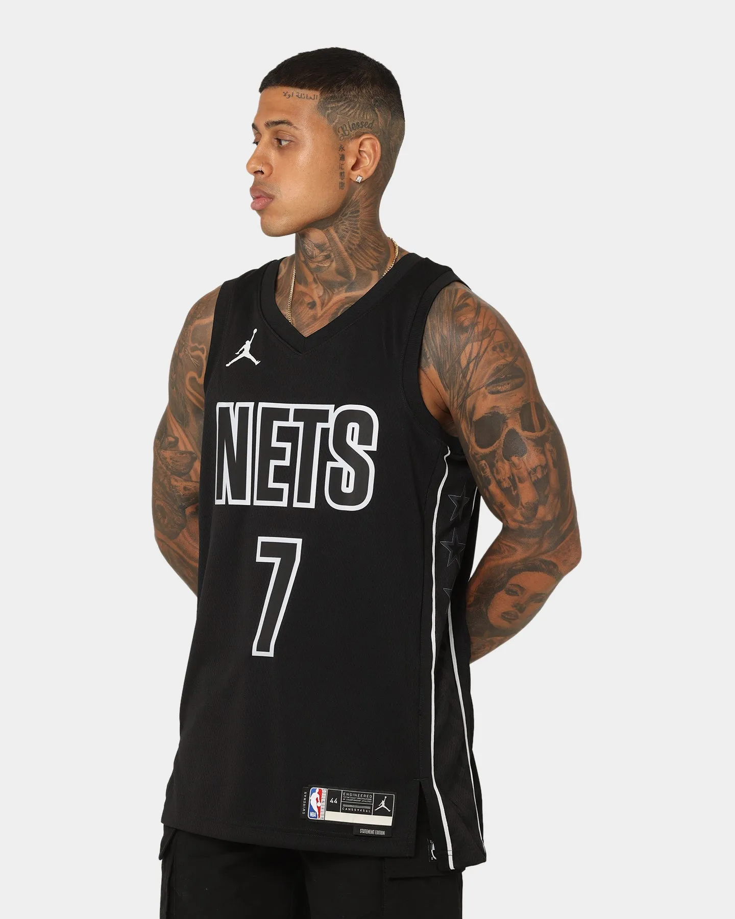 Jordan Kevin Durant Brooklyn Nets #7 Statement Edition Jordan Dri-FIT NBA Swingman Jersey Black