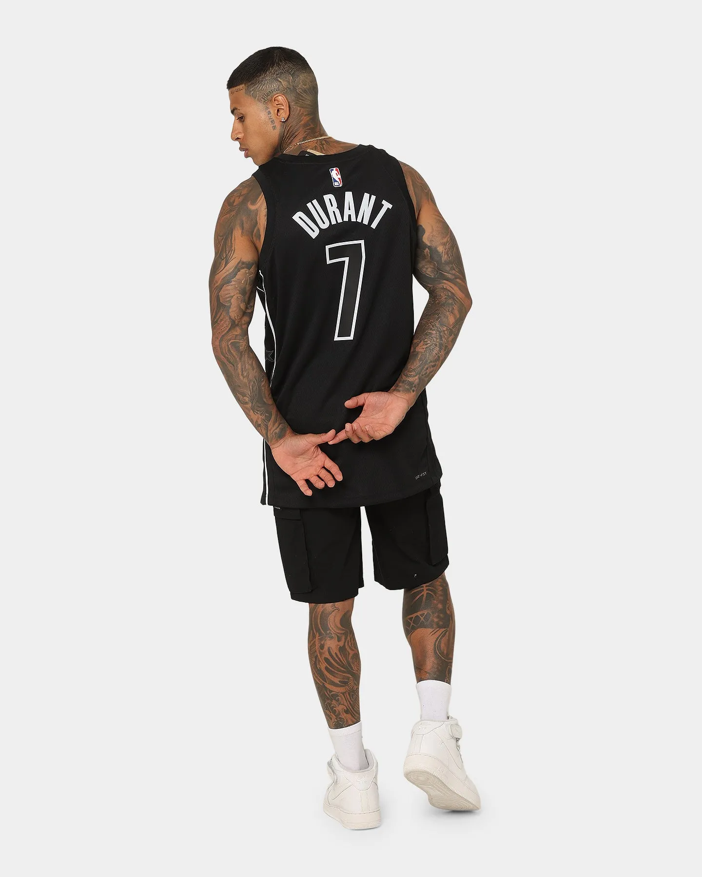 Jordan Kevin Durant Brooklyn Nets #7 Statement Edition Jordan Dri-FIT NBA Swingman Jersey Black
