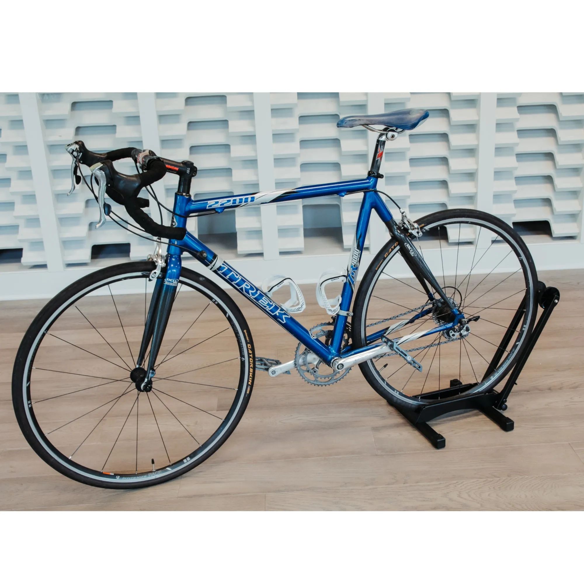 Lumintrail Bike Floor Storage Stand for Mountain and Road Bicycle Indoor Outdoor Garage Storage