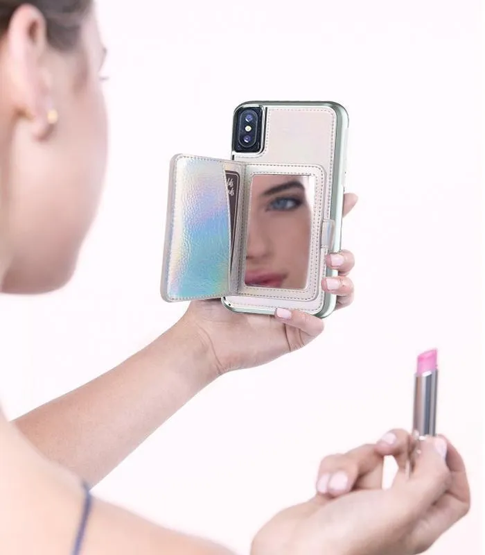 [OPEN BOX] CASE-MATE Compact Mirror Case for iPhone XS/X  Iridescent