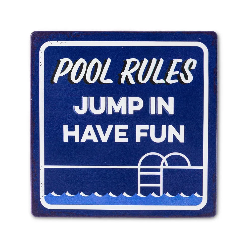 Pool Rules/ Jump in Sign