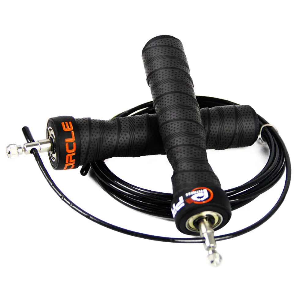 Procircle Crossfit New design Jump Rope for Strength Training adjustable Cable Wire Speed Skipping Rope Super Quality Black