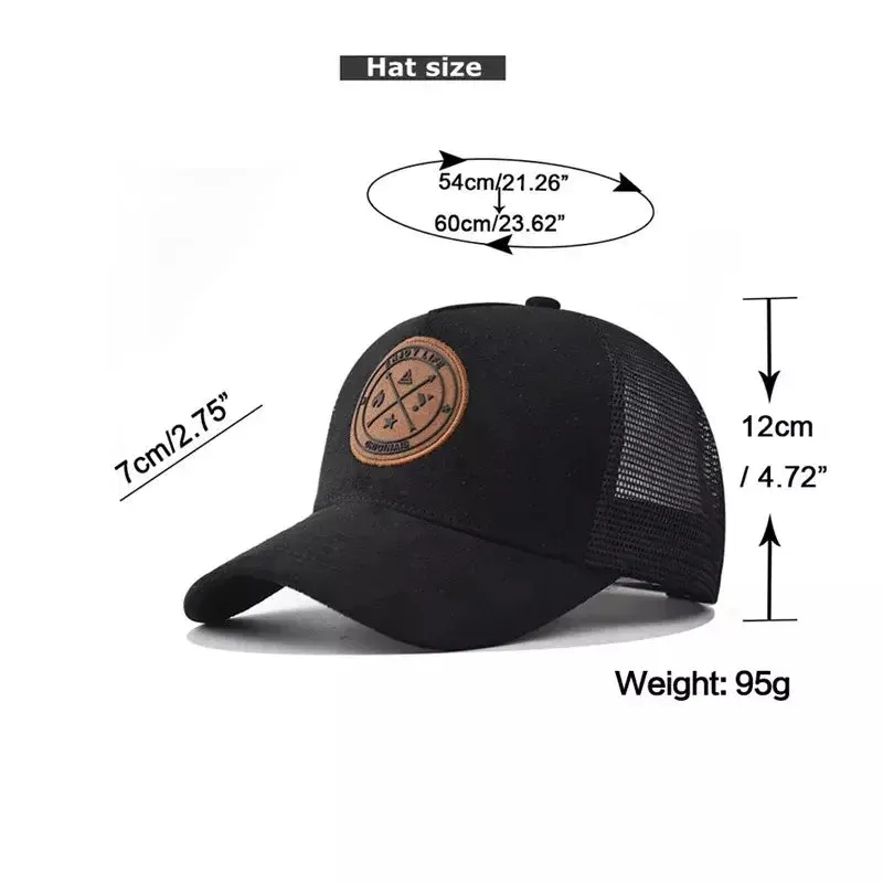 Summer Breathable Mesh Hard Top Baseball Cap